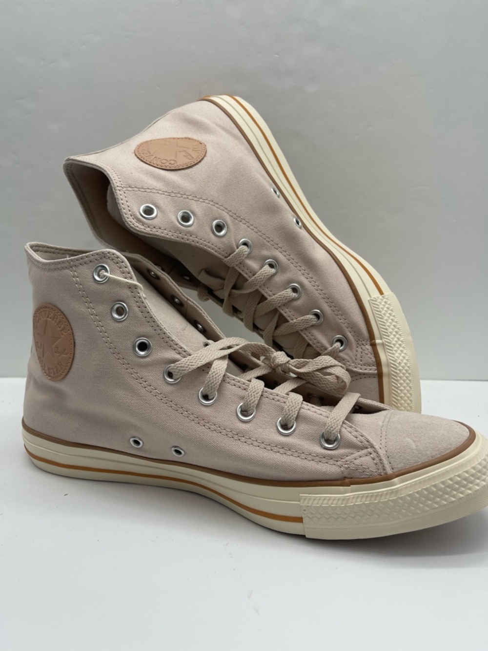 Converse Mens CTAS Hi Warm Clay Nachetta Beige A11454C High Top Sneakers Classic - Picture 13 of 16